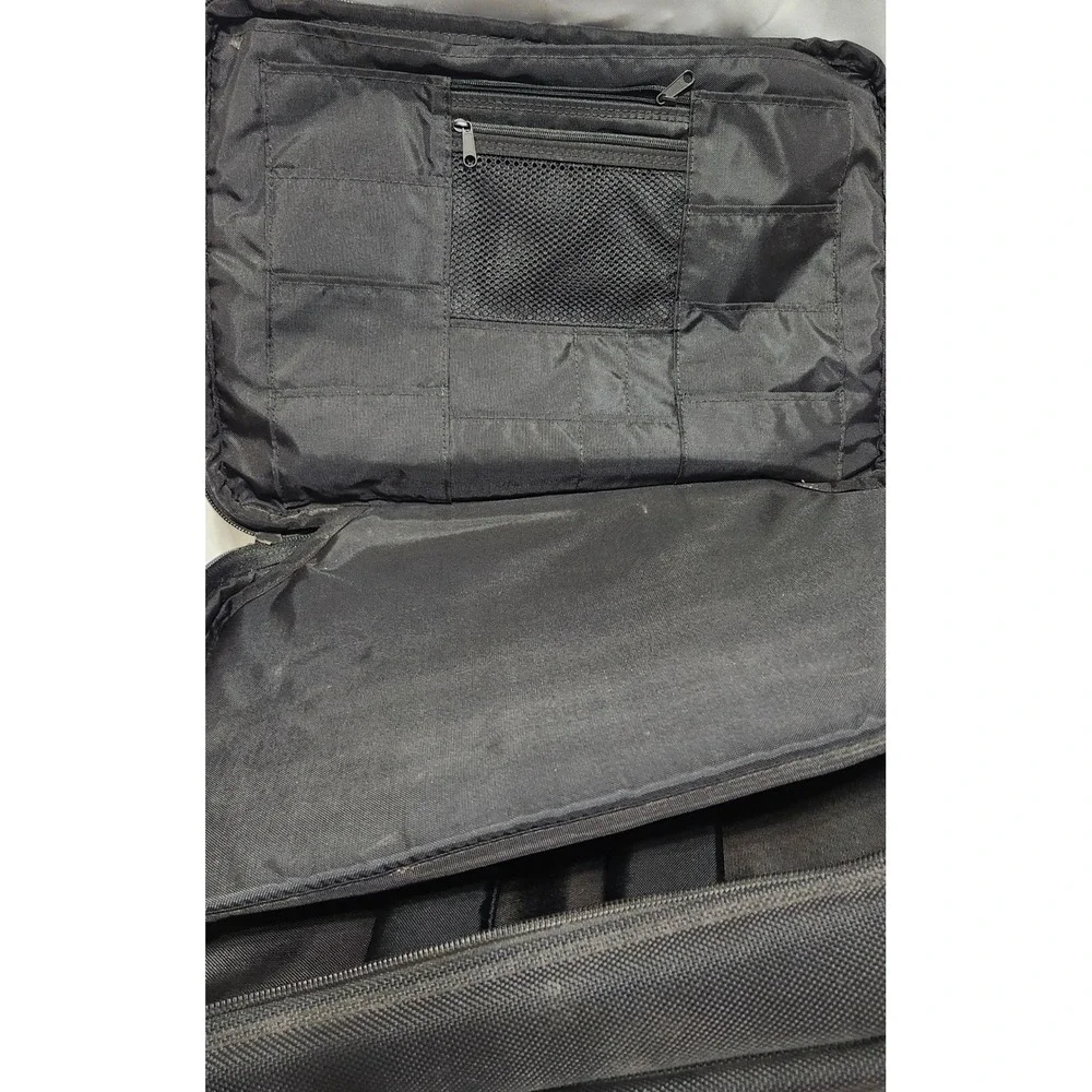 Briggs & Riley Expandable Laptop Briefcase Black Ballistic Nylon Business Bag